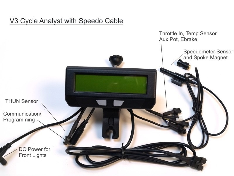Cycle Analyst V3 direct plug in with SPEEDO meter