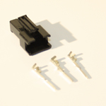 3 Pin Male black Plastic connector